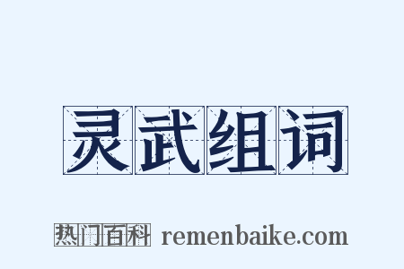 灵武组词是什么意思的图片